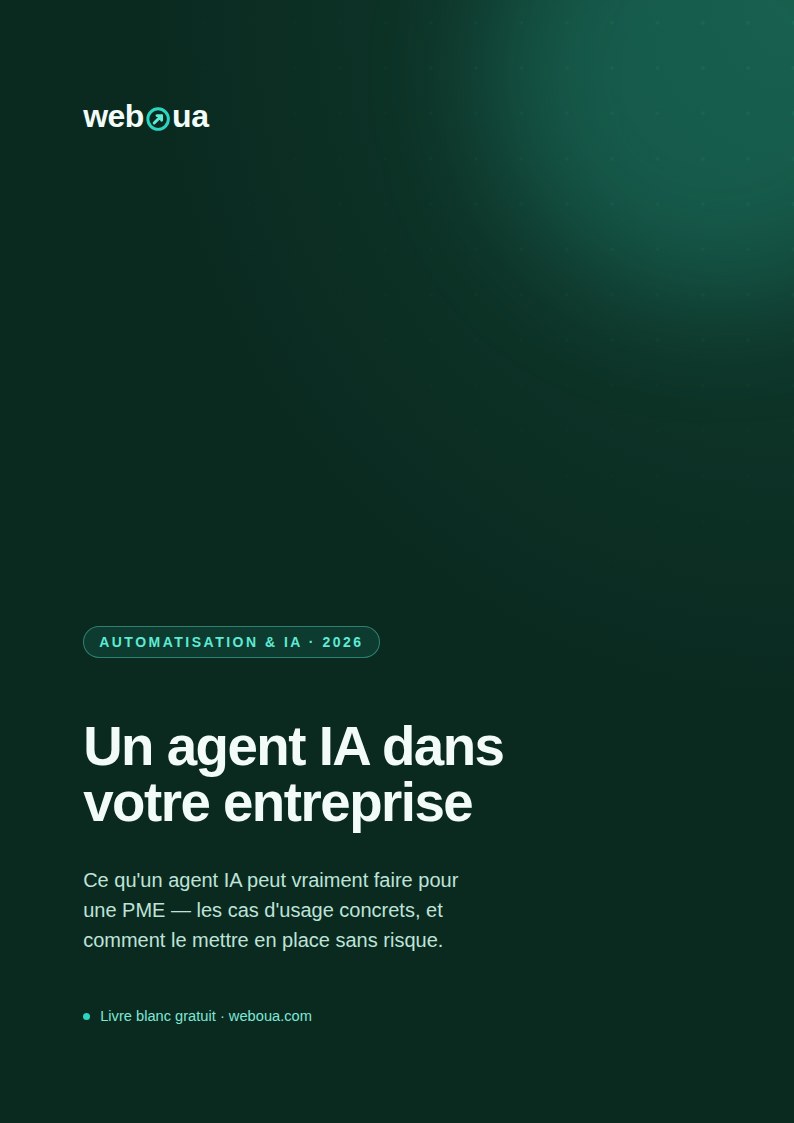 Couverture du livre blanc « Un agent IA dans votre entreprise »
