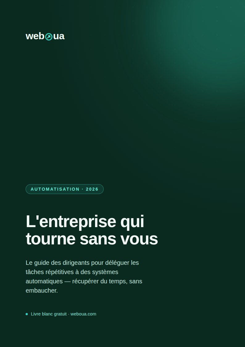 Couverture du livre blanc « L'entreprise qui tourne sans vous »